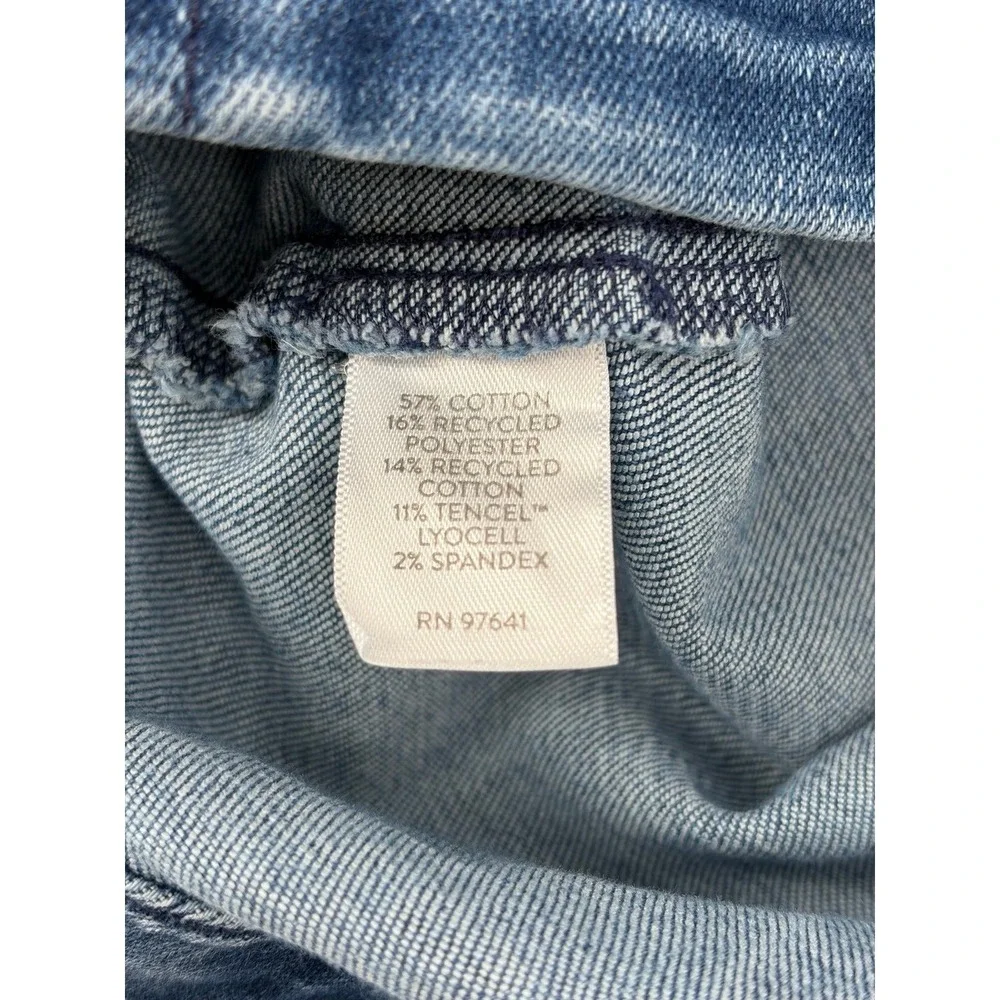 J.Jill‎ Pull On Denim Shorts, Blue Stretch Bermuda, High Rise, Women's Size 22